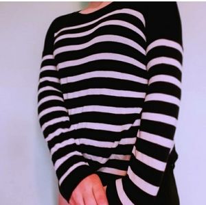 light navy and white sweater